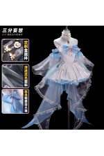 1/3 Delusion Genshin Impact Kamisato Ayaka White Dress Outfit Cosplay Costume